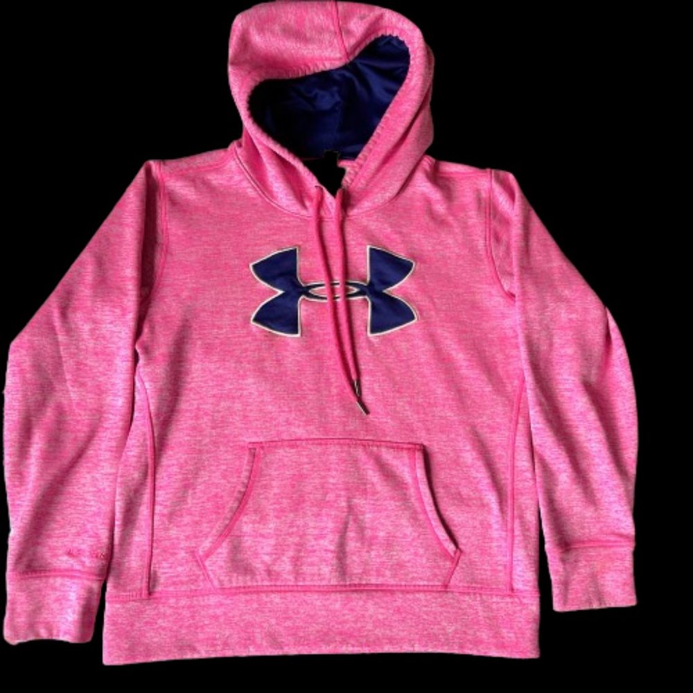 Under Armour Hooded Sweatshirt Women Small Pink Purple